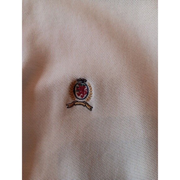 Men's Tommy Hilfiger Cream Polo Short Short Sleeve XL - Picture 4 of 6